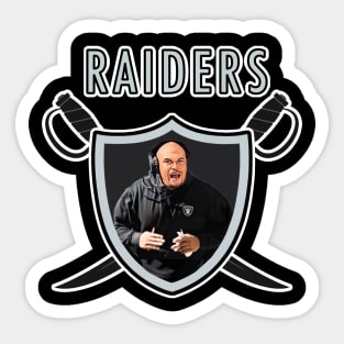 Las Vegas Raiders Coach AP Shield Sticker